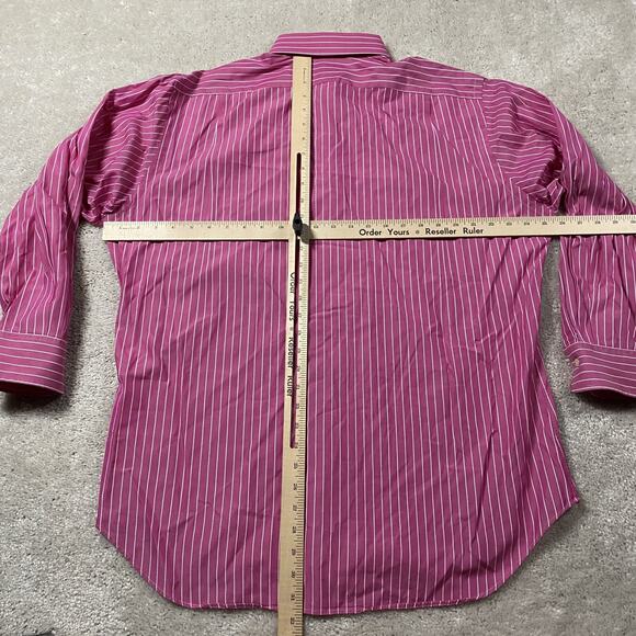 Polo Ralph Lauren Shirt Mens L Regent Classic Fit Dress Button Down Stripe - Picture 6 of 9